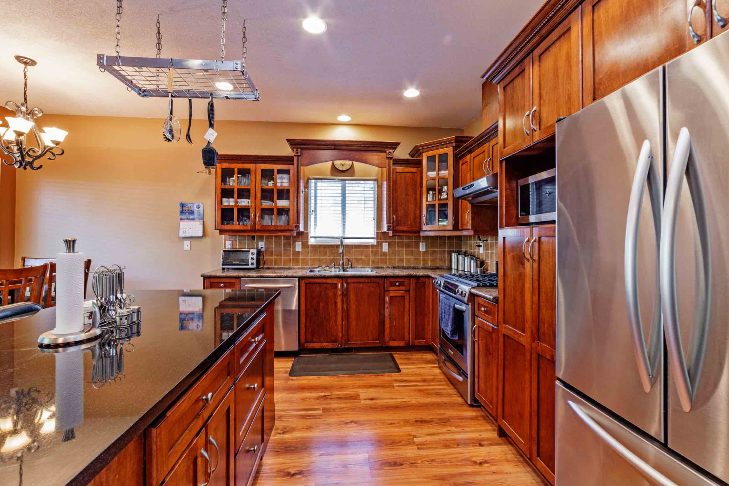 open kitchen in home for sale